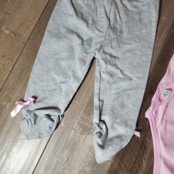 Duck Duck Goose Pink and Gray Matching Baby Girl Elephant Outfit Size 6-9M EUC - Picture 16 of 16